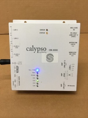 Calypso CM-3000 Audio Controller Amplifier w/ CB-2000 & WCM-RF FREE SHIPPING