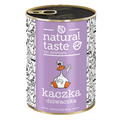 5903726900409 Dolina Noteci Natural Taste Mokra karma saszetka dla kota kaczka d