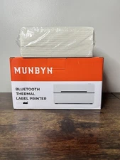 Munbyn Bluetooth Thermal Label Printer ITPP130B Black - NIB W/ Shipping Labels
