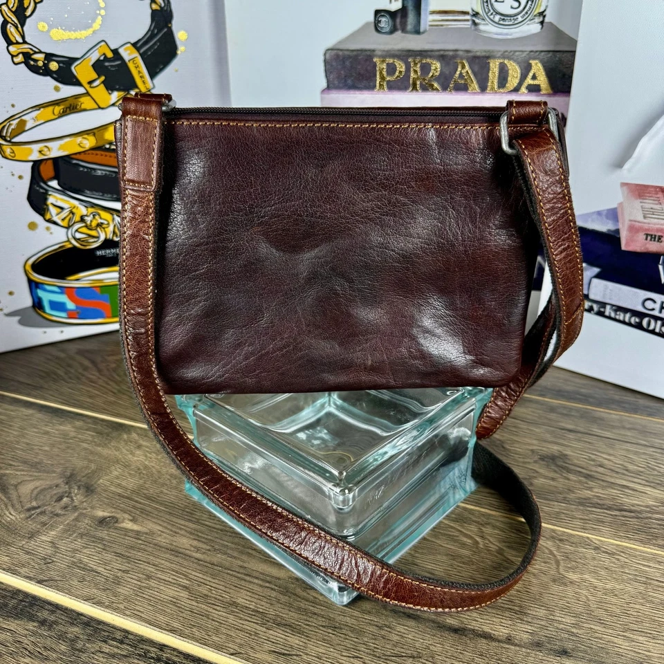 Bolso Bandolera Jack Georges Voyager Cuero Marrón #7610 Foto 3 de 4