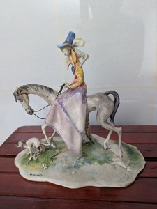 Lo Scricciolo 馬に乗る少女 作者　T.Moretto Lo Scricciolo | eBay