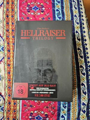 Blu Ray DVD Hellraiser 1 2 3 Trilogie Black Box 5x Mediabook Box  Uncut  NEU