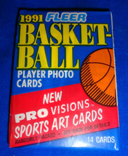 1991 Fleer Basketball Wax Pack Factory Sealed as pictured (Pro Visions)