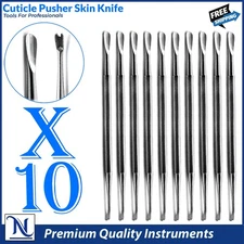 Professional Cuticle Pusher Set – Stainless Steel Cuticle Remover Tools