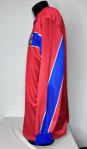 PUMA Maillot vintage football République tchèque manches longues XL rouge bleu - Afbeelding 4 van 11