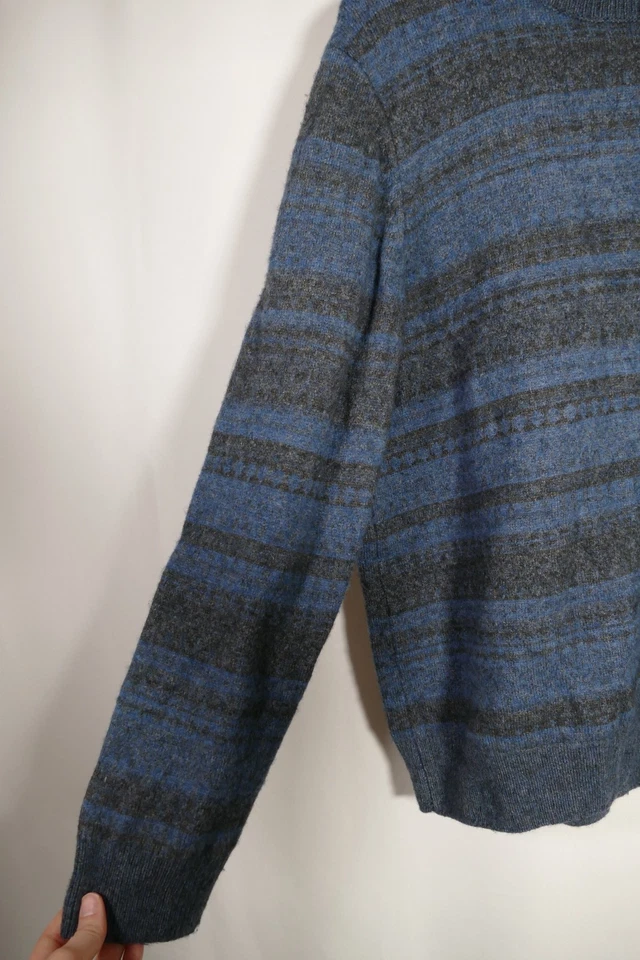 Suéter Jos A Bank Para Hombres Reserve Heritage Talla 2X Azul Rayas Grandpacore Preppy Foto 2 de 4