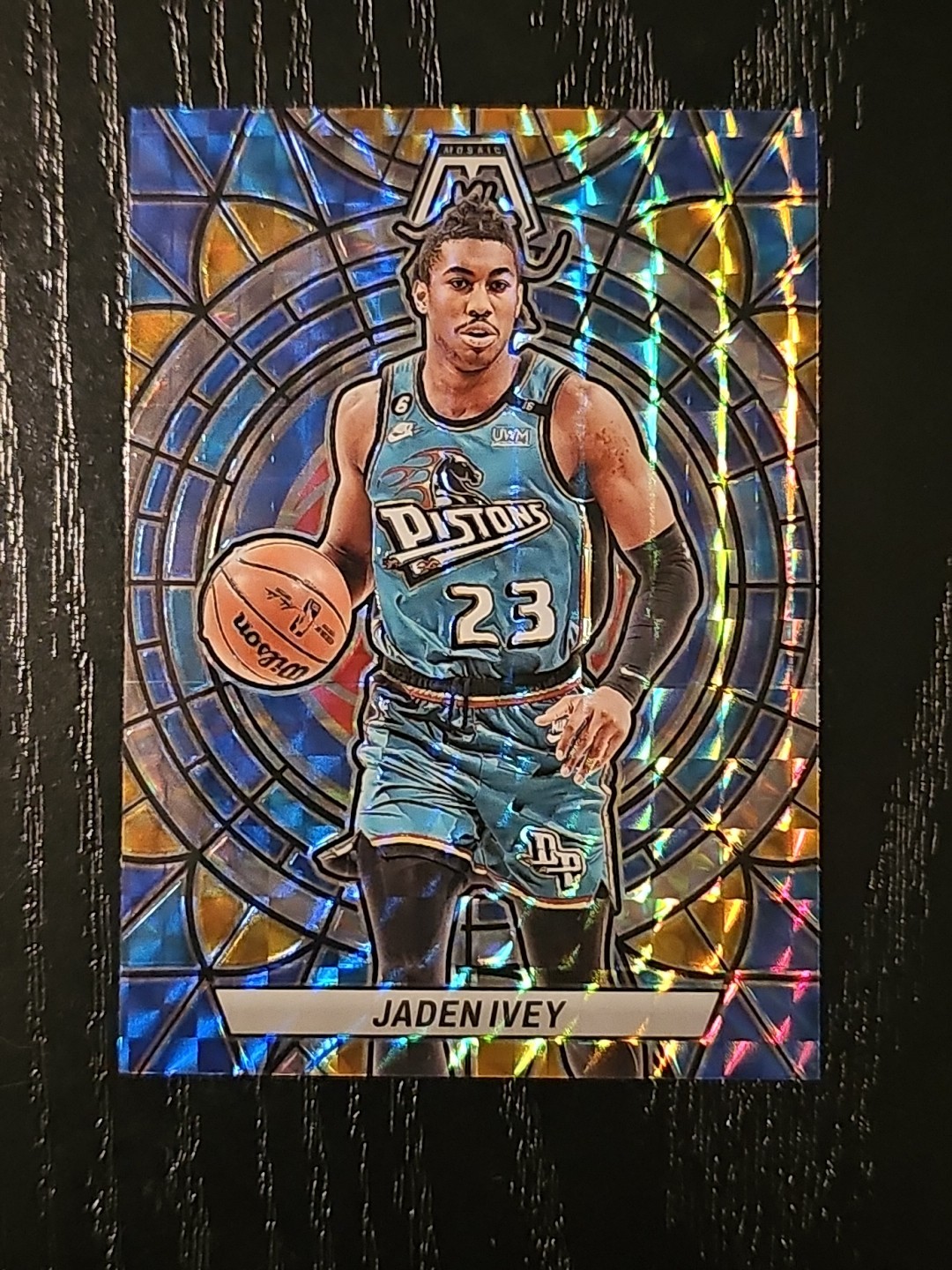 2022-23 Panini Mosaic Jaden Ivey Stained Glass Rookie Case Hit
