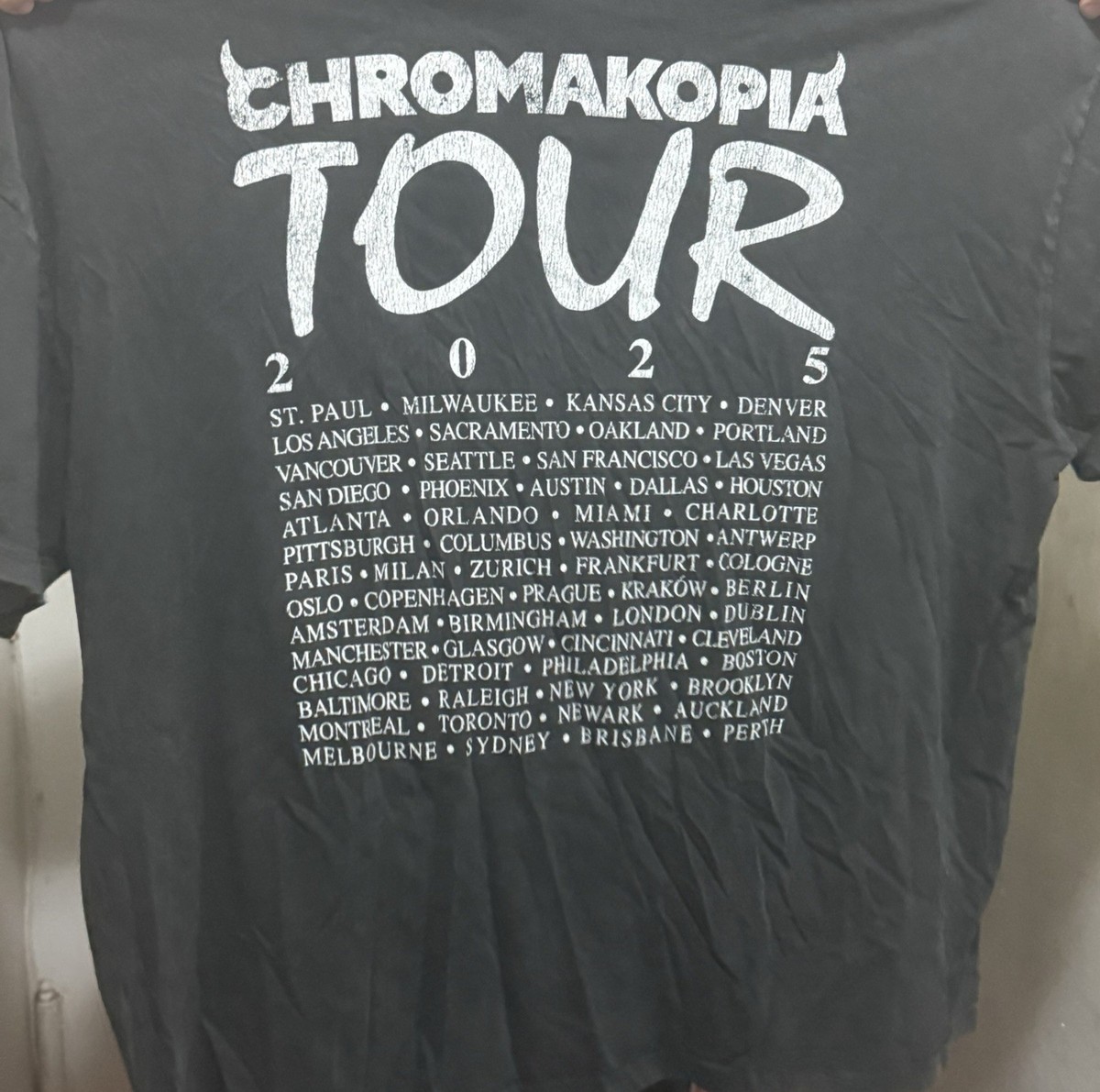 2025 Tyler The Creator Chromakopia Tour Shirt Large MSG NY NYC