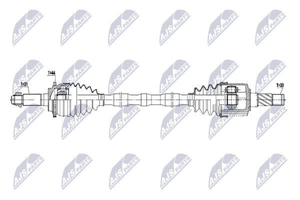 NTY Antriebswelle NPW-MZ-134 FüR Mazda RX SE FE FE103 SE3P-image