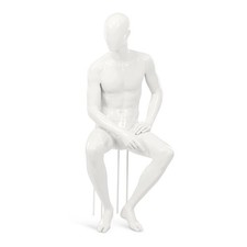 Mannequin Schaufensterpuppe Schaufensterfigur Hans Boodt Mann sitzend M4208DH