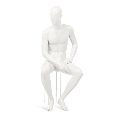 Mannequin Schaufensterpuppe Schaufensterfigur Hans Boodt Mann sitzend M4208DH