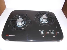 *SUBURBAN RV 2 BURNER LP PROPANE DROP-IN COOKTOP BLACK SDN2U 3727A FREE SHIP 106