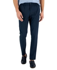 Perry Ellis Portfolio Mens Slim fit Dress Pants Large Blue Solid