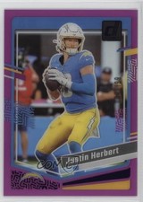 2023 Panini Clearly Donruss Purple /199 Justin Herbert #29 1l78