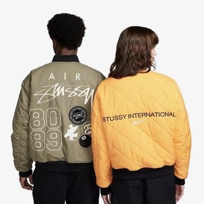 Stussy x Nike Reversible Jacket L サイズ ~! Stussy x Nike Reversible Varsity Jacket (Asia Sizing)Medium Olive