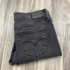 LEVI'S 311 Shaping Skinny Mid Rise Stretch Black Denim Jeans Women's Size 30