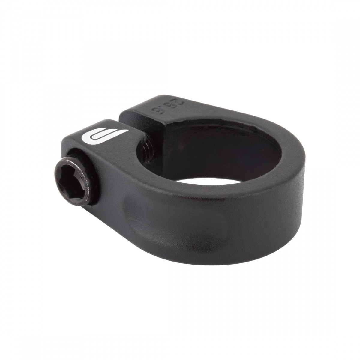 Черный зажим для подседельного штыря из сплава Pure Cycles 28,6 мм - Легкий и прочный велосипед