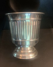 Williams Sonoma Aluminum Ribbed Pedestal Urn ...