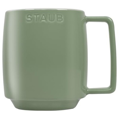 Staub Z1029-091 Stacking Mug  M  Eucalyptus  11.8 fl oz (350 ml)  Ceramic Mug