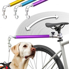 Hands-Free Bicycle Dog Leash for Medium Large Dogs - 180 Rotating/Fixed Attac