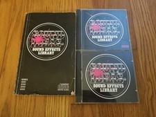 Sound Ideas Sound Effects Library CDs 1025 2001 and Book
