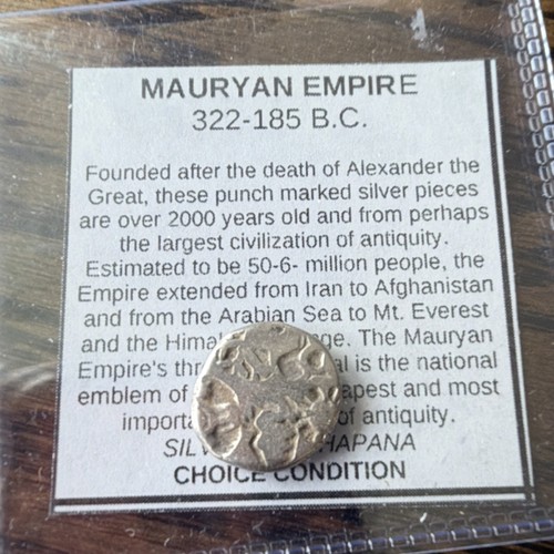 Mauryan Empire Silver Karshapana Punch Marked Coin Princely States