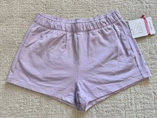 Athleta Girl All Day Shorts Purple Girls L 12 High Rise 2 Inseam Lounge