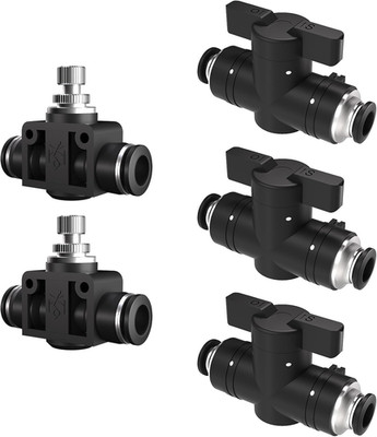 1/4 Push to Connect Valves,Pneumatic 1/4 Air Control Valve,Quick Push to Connect