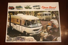 VINTAGE OPEN ROAD INDUSTRIES CAMPER TRAILER RV VAN BROCHURE - PHOTOCOPIY