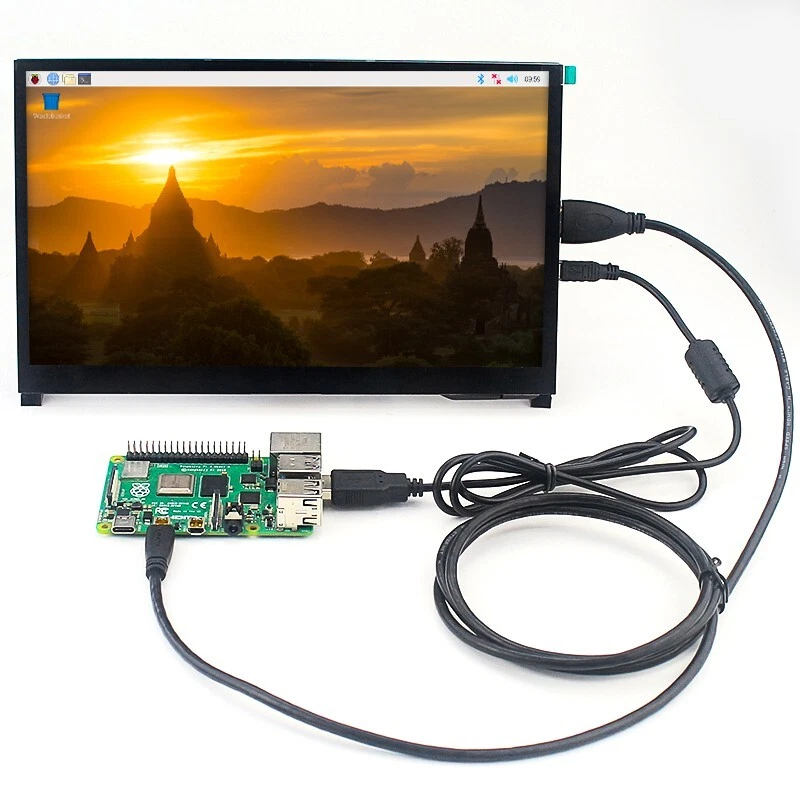 10.1'' inch Raspberry Pi 3 4 5 Touch Screen 1024x600 HDMI LCD Display Monitor - Image 4 of 4