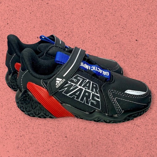 Adidas 4UTURE X Rnr Starwars EL I Niño Pequeño 8K Niños Tenis Zapatos Informales - Negros - Imagen 4 de 12