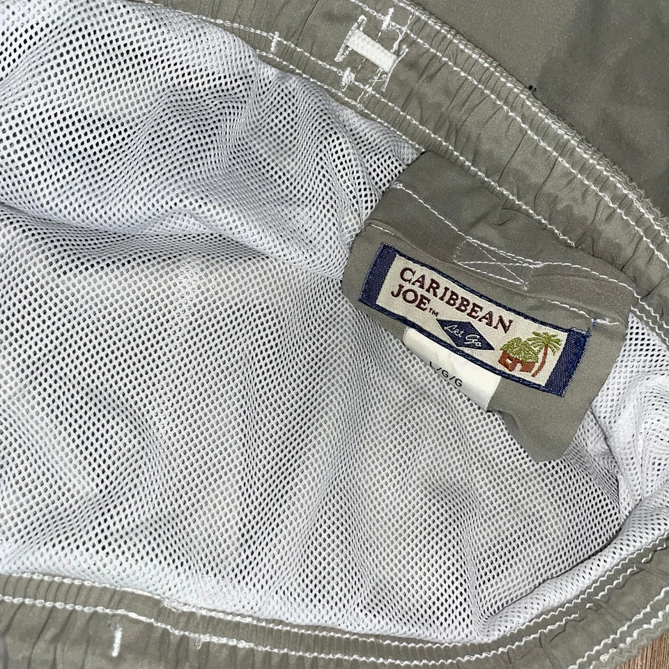 Caribbean Joe Mens Shorts Large Floral Lined Swim Trunks Cargo Pocket - Image 4 of 4