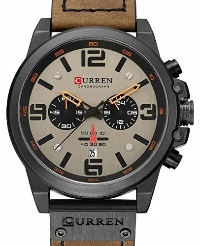 Neu Curren Herren Quarzuhr Leder Armbanduhr Chronograph Wasserdicht Analog Luxus - Bild 19 von 30