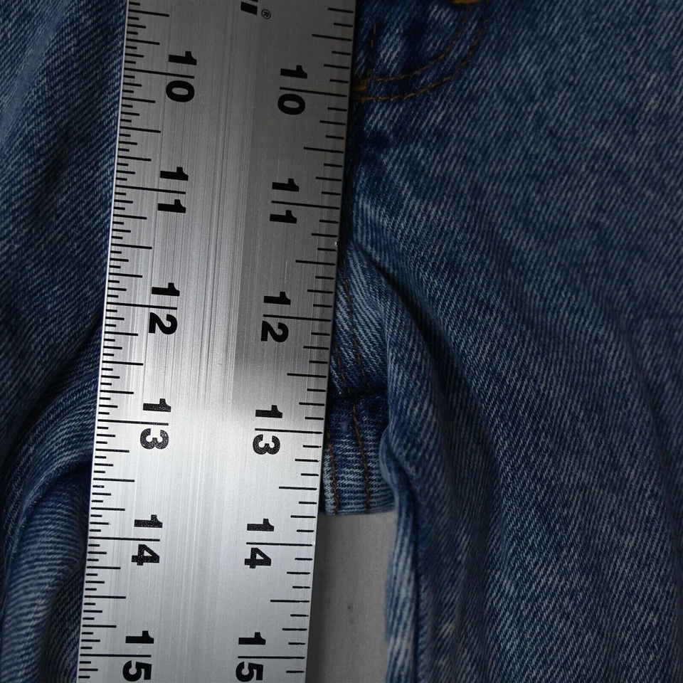 Vtg Sierra Ridge Wrangler 36x38 Bootcut Light Acid Washed USA Made Denim Jeans - Image 3 of 4