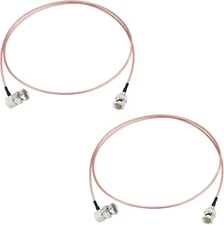 2x BNC Male Cable 1m for CB Radio BMCC Blackmagic BMPCC HD Video Camera Flexible