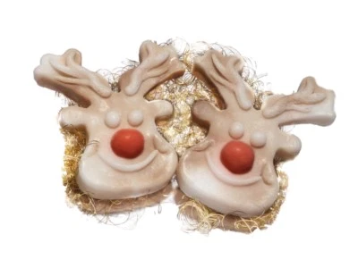 EINSEIFER Weihnachtsseife 2x UNSER Rudolph - das Rentier mit der roten Nase Red Nose
