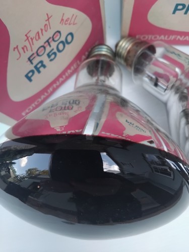 DDR NARVA Rotlichtlampe 250W + NARVA Lampe 500W - Bild 2 von 9