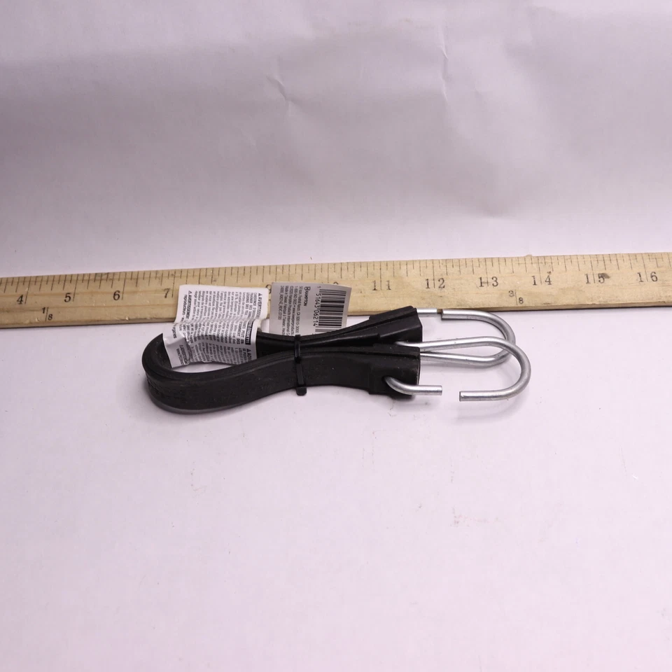 Keeper Pro Grip Hold Down Tarp Strap with Zinc Plated Hooks 9"L A06214Z - Image 4 of 4