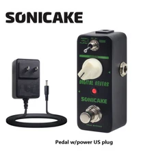 SONICAKE Digital Reverb Dimension Room Hall Plate Guitar Effects Pedal+9V adapte