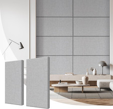 Fiberglass Acoustic Wall Panels Sound Absorbing 2 Pack, 2'' Thick 24X48 Sound Da