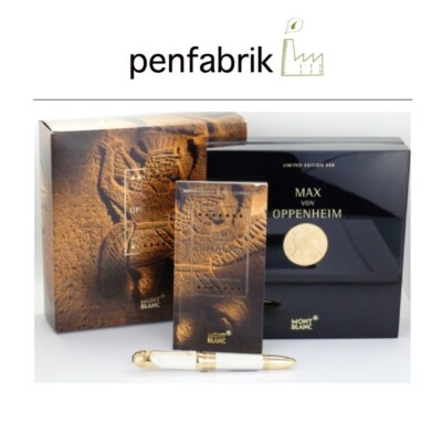 NEW MONTBLANC MAX VON OPPENHEIM 888 PATRON OF ART FOUNTAIN PEN 2009 BOX + PAPERS