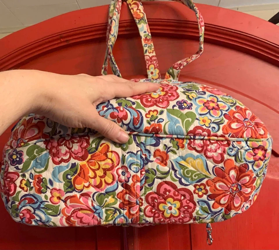 Vera Bradley HOPE GARDEN Bolso de Pañales Bebé Bolso de Mano Hombro RETIRADO Floral Foto 3 de 4