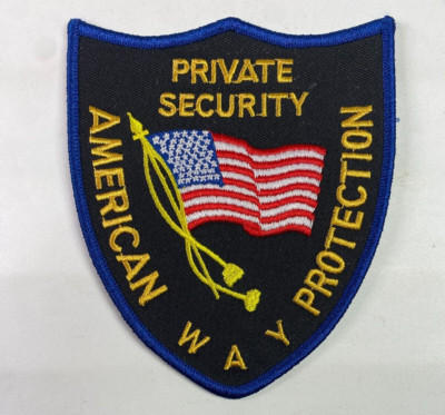 American Way Protection Private Security Patch E4
