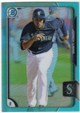 2015 Bowman Draft Chrome Sky Blue Refractor #63 Jordy Lara Mariners