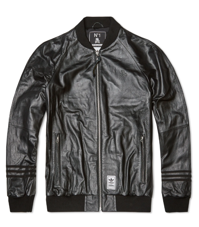 Adidas Originals x Neighborhood CONSORTIUM RUN DMC Leather Jacket