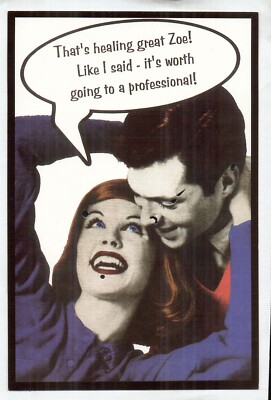 V11805 Australia Avant Card #11805 Check Before you Pierce postcard