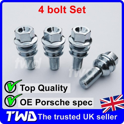 4x WHEEL BOLTS PORSCHE BOXSTER 986 987 981 (OE STYLE) ALLOY LUG NUT