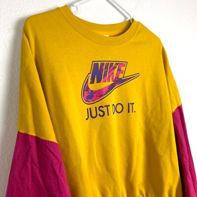 NIKE ブラジル　スウェット Nike Just Do It Swoosh Retro Nylon Terry Fleece Sweatshirt XL
