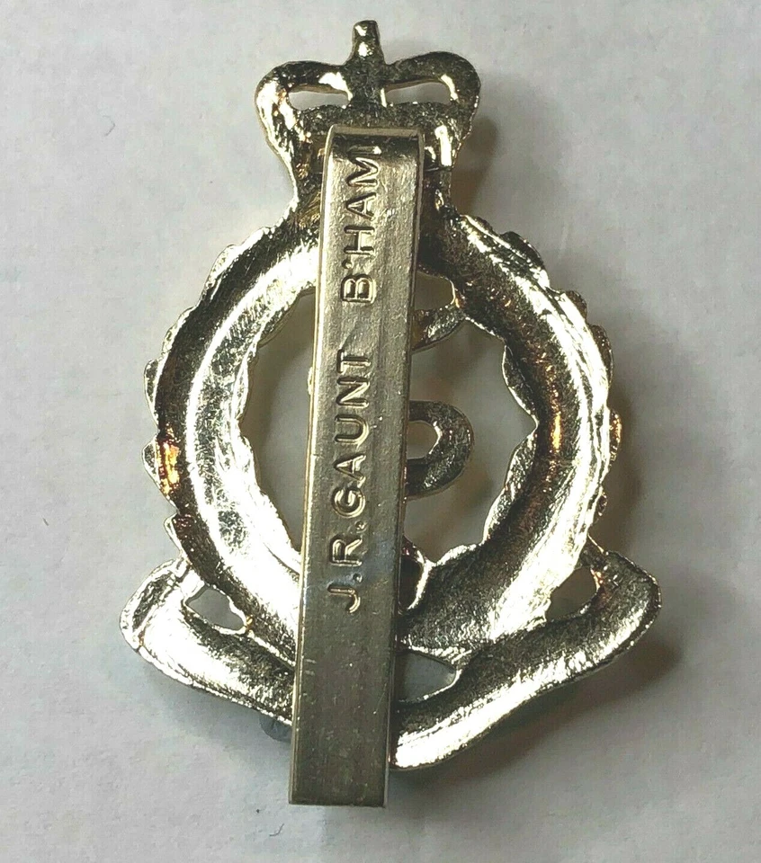 post 1965 Royal Army Medical Corps Staybrite Cap Badge  Genuine issue - Image 2 of 3