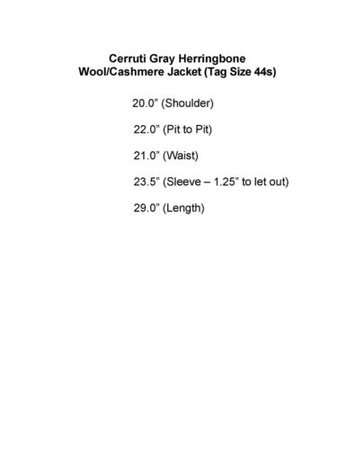 Chaqueta Deportiva Cerruti Lana Gris Espiga 44s - ENVÍO GRATUITO - Imagen 9 de 9